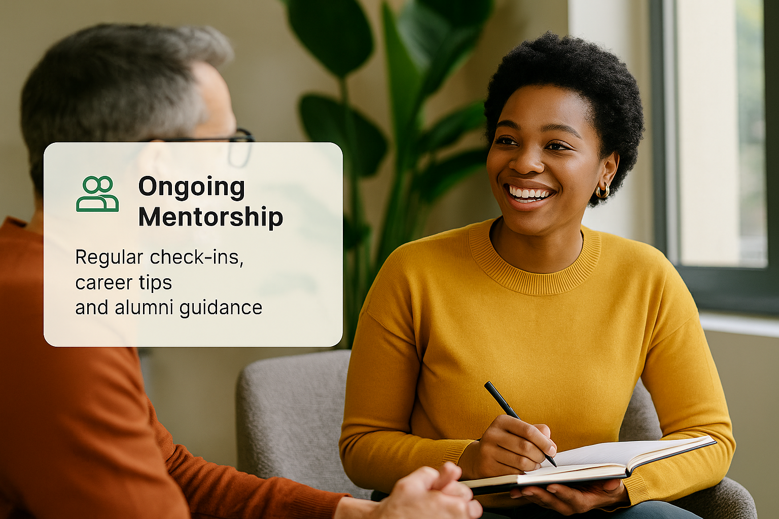 Mentor meeting a student